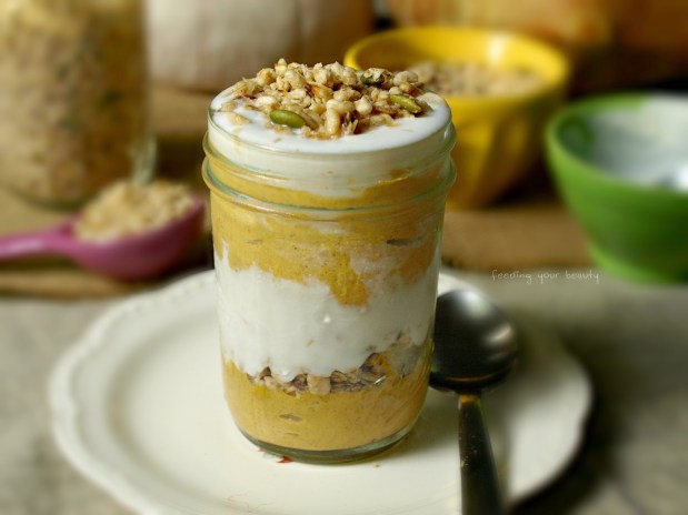 Pumpkin Pie Buckwheat Porridge Parfait - Vegan, Gluten Free, Sugar Free