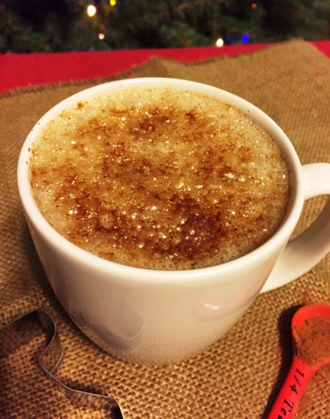 gingerbread steamed milk (from top)
