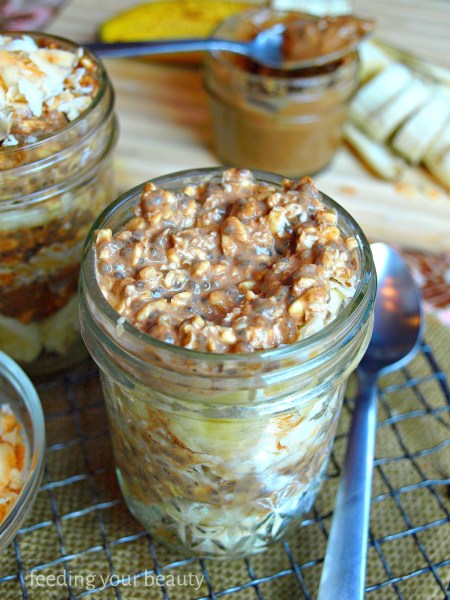 almond butter overnight oats