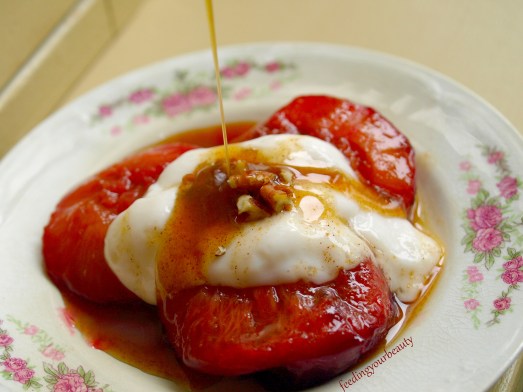 baked plum dessert vegan