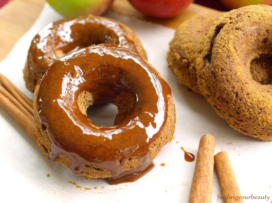 apple cinnamon vegan gluten free donuts