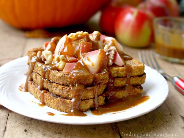 Pumpkin French Toast - Vegan, Gluten Free Option, Egg Free, Dairy free