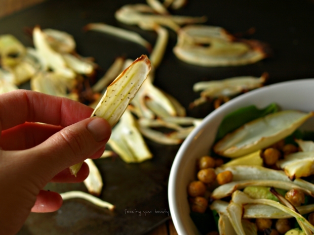 roasted fennel in hand