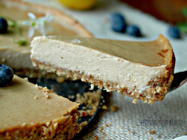Baked Lemon Cheesecake - Vegan and Gluten Free