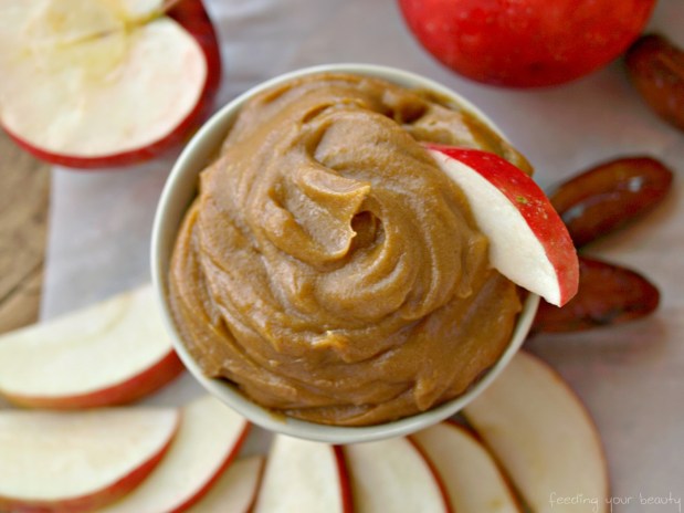 Salted Pumpkin Caramel Dip - Vegan, Low-Fat, Oil-Free, Refined Sugar Free