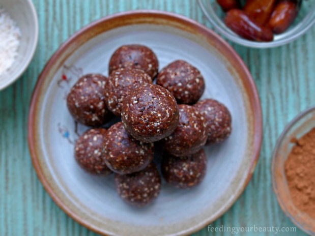 Chili Mocha Brownie Power Bites - Vegan, Gluten Free, Grain Free