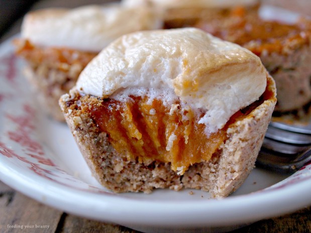 Sweet Potato Casserole Cups - vegan and gluten free