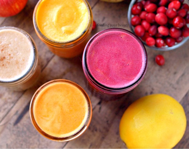 Four Fresh Juices for Winter