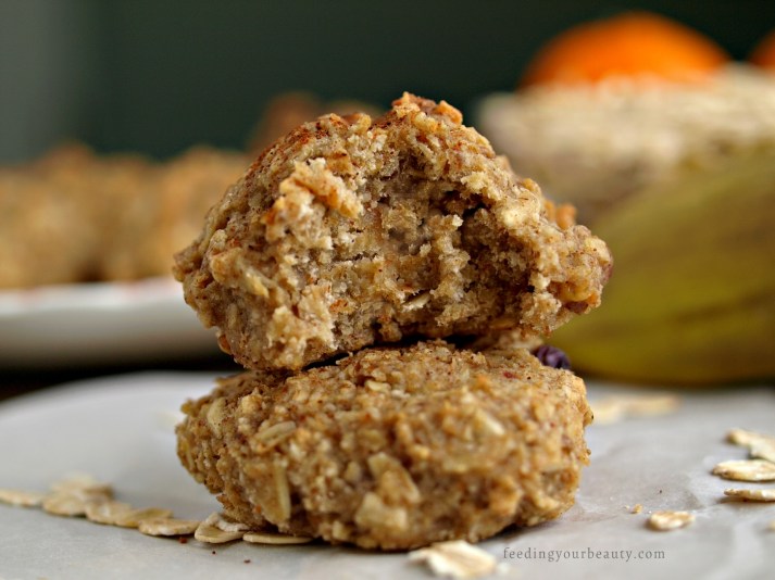 Tahini Banana Oat Cookies - Vegan, Gluten Free, Refined Sugar Free