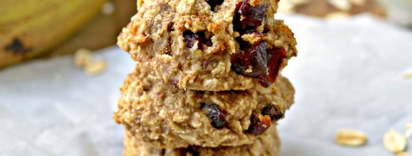 Tahini Banana Oat Cookies - Vegan, Gluten Free, Refined Sugar Free (Date Sweetened)