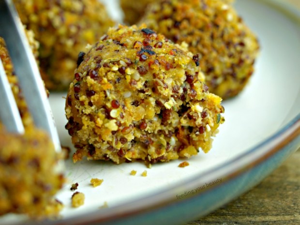 Vegan Lentil Quinoa Meatballs