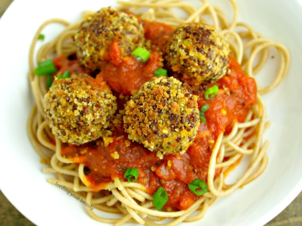 Vegan Lentil Quinoa Hemp Seed Meatballs