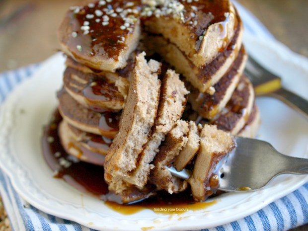 Activated Buckwheat and Hemp Seed Blender Pancakes - Vegan and Gluten Free