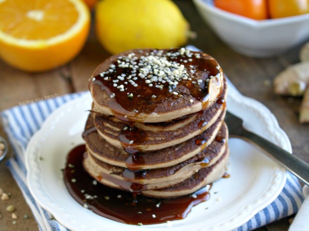 Activated Buckwheat and Hemp Pancakes