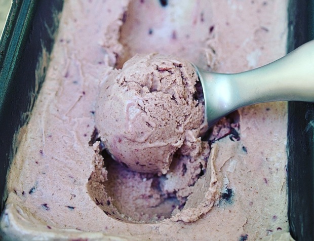 Black Cherry Ice Cream - Vegan, Naturally Flavored, Refined Sugar Free