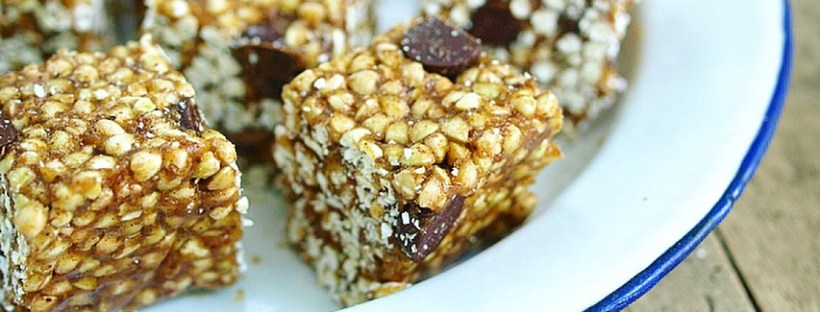 Buckwheat Crispy Treats - Vegan, Refined Sugar Free, Date Sweetened, Plant-Protein rich, Oil free, gluten free - a healthier alternative to rice crispy treats
