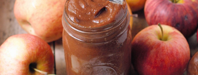 Slow Cooker Spiced Apple Butter - healthy, naturally sweetened, delicious on toast, muffins, pancakes, and oatmeal