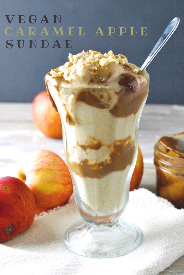 Caramel Apple Sundae - Vegan, Refined Sugar Free, Gluten Free, Oil Free