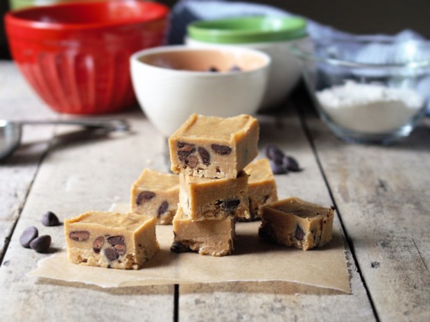 Chocolate Chip Cookie Dough Fudge - Vegan, Gluten Free, Refined Sugar Free