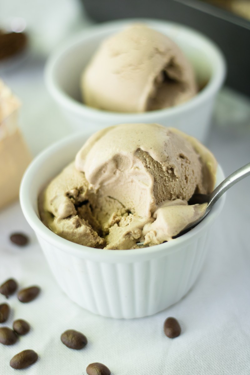 Cold Brew Coffee and Coconut Milk Ice Cream - Dairy Free, Vegan, Refined Sugar Free